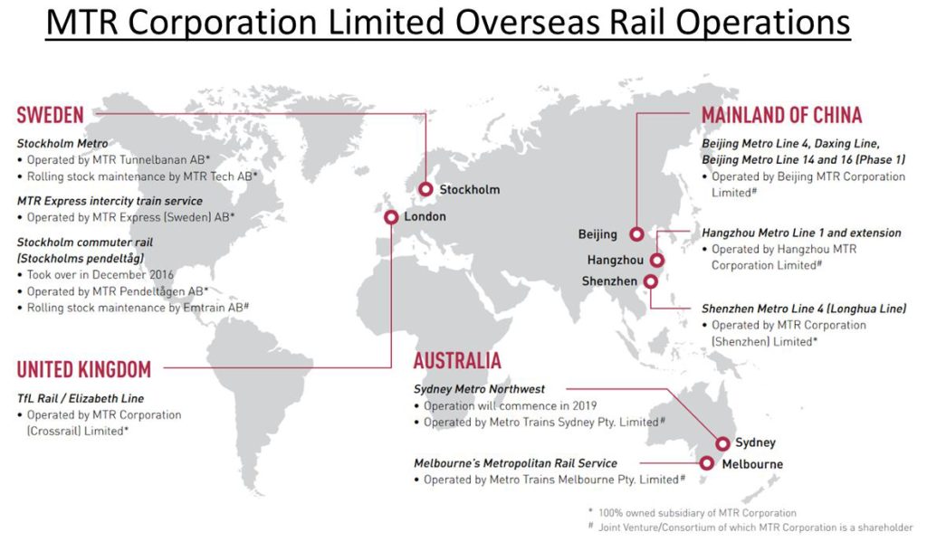 MTR, Rail, Property, Profitable, Growth, overseas, map